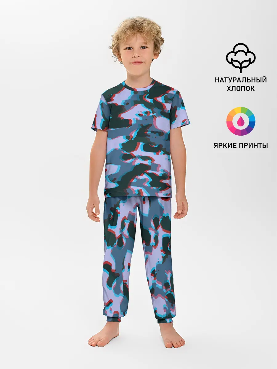 Детская пижама с брюками / Камуфляж