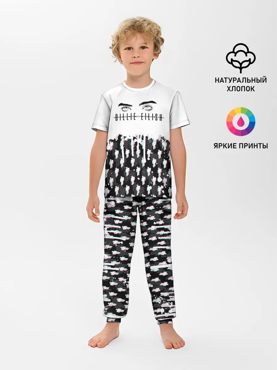 Детская пижама с брюками / BILLIE EILISH GLITCH