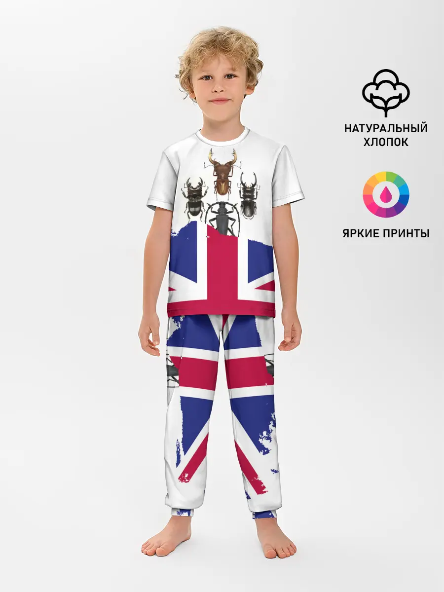 Детская пижама с брюками / Жуки