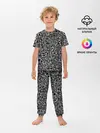 Детская пижама с брюками / Геометрия ЧБ.Black & white