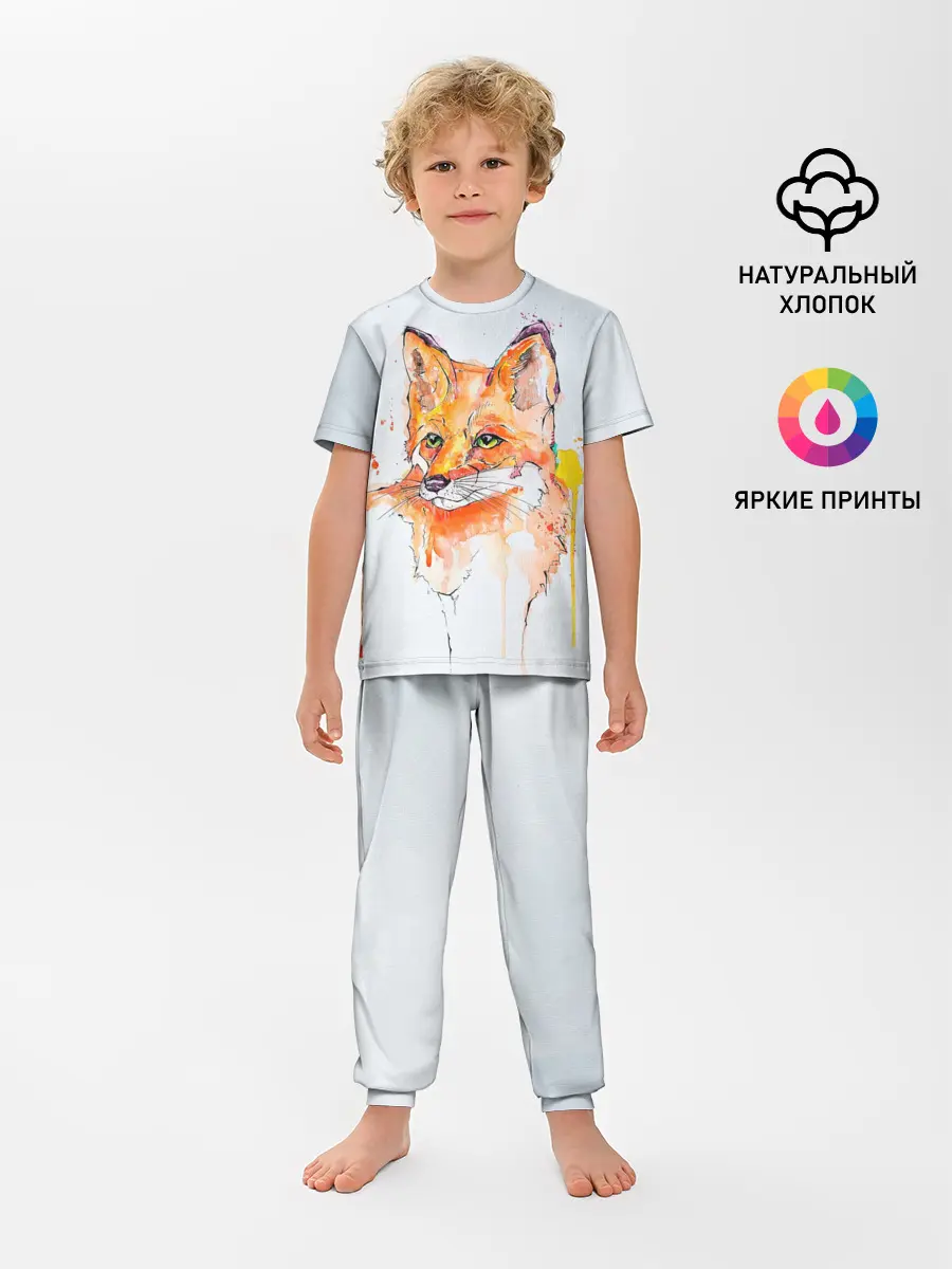 Детская пижама с брюками / Лисёнок