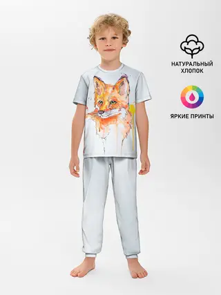 Детская пижама с брюками / Лисёнок