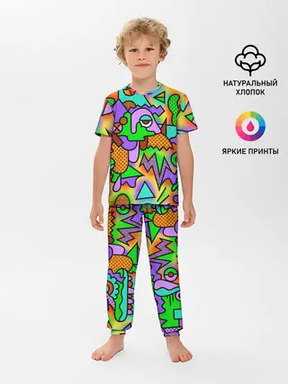 Детская пижама с брюками / PSY GEOMETRY