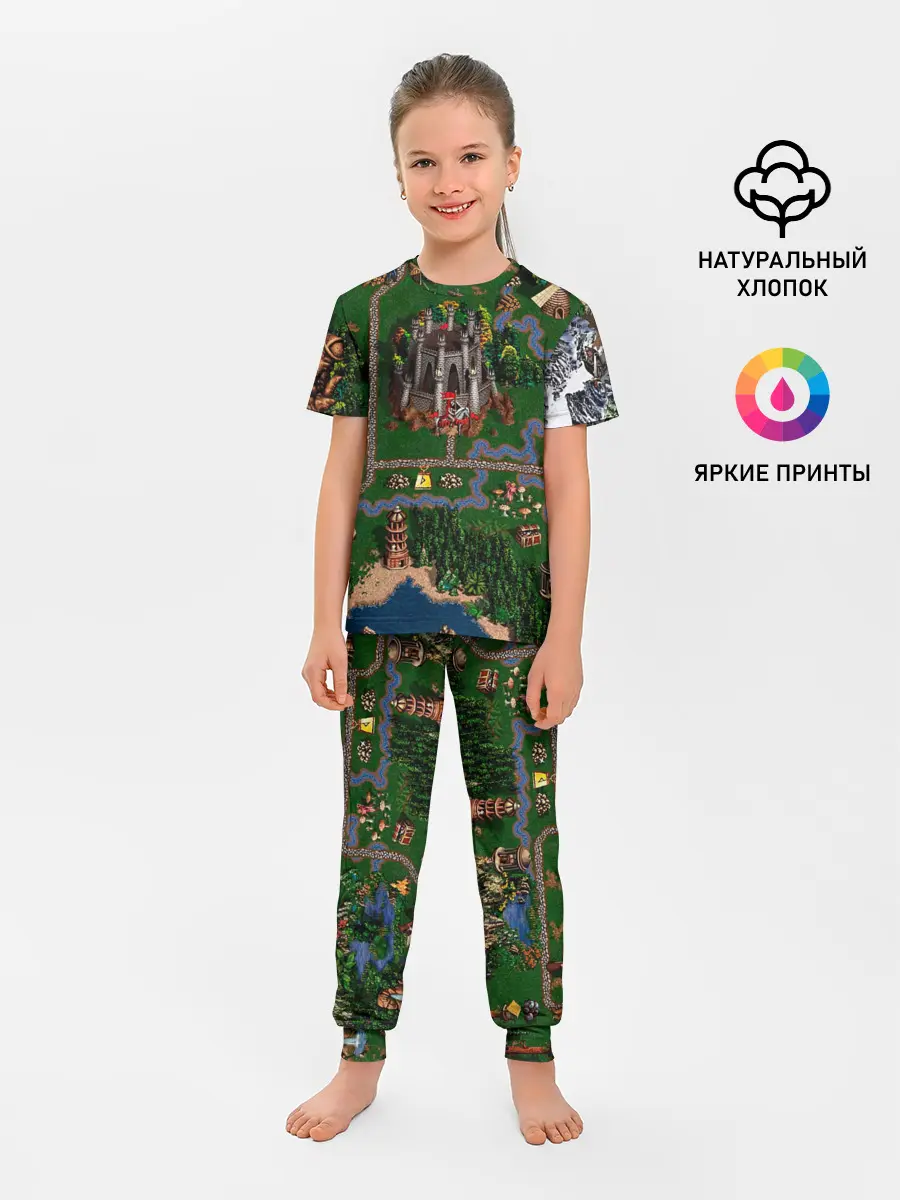 Детская пижама с брюками / Карта