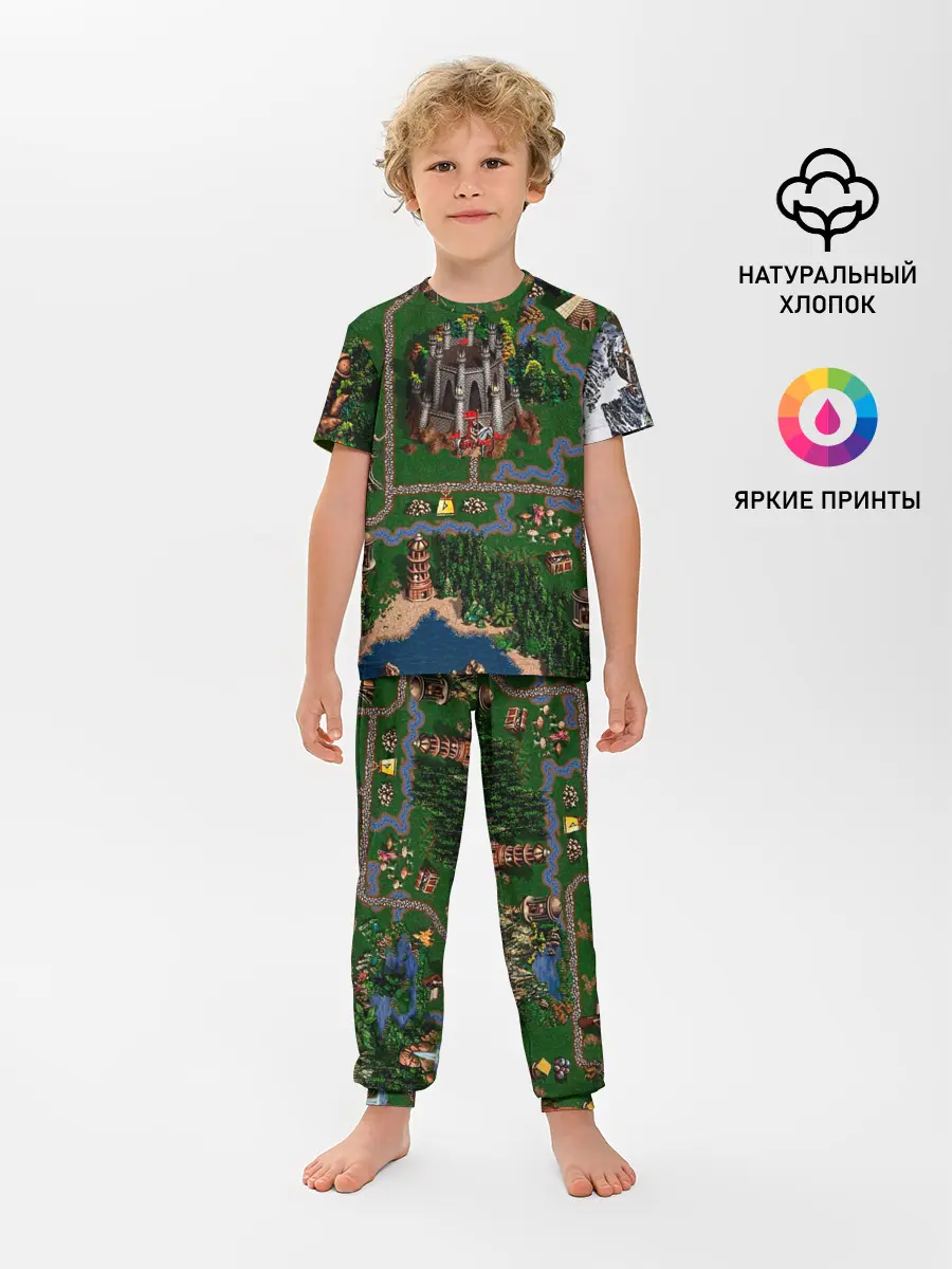 Детская пижама с брюками / Карта