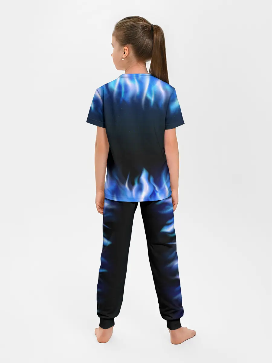 Детская пижама с брюками / Синий Огонь