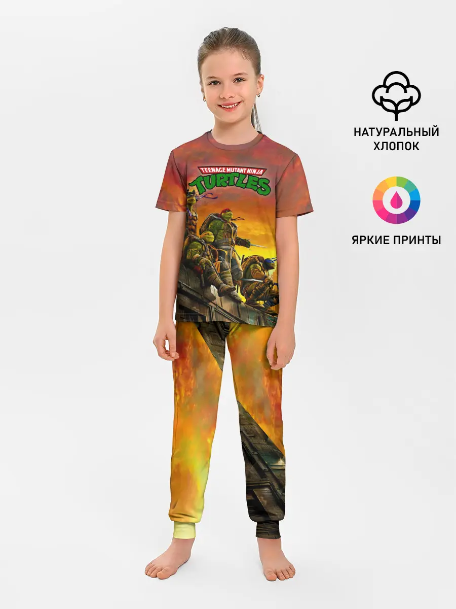 Детская пижама с брюками / Черепашки - ниндзя