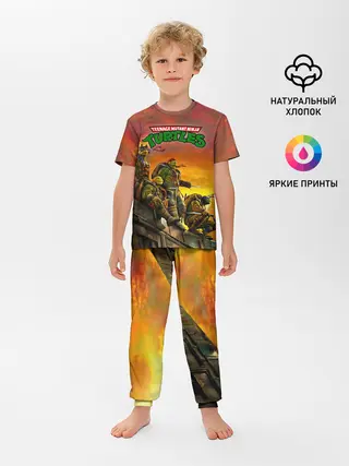 Детская пижама с брюками / Черепашки - ниндзя