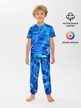 Детская пижама с брюками / Голубая Вода
