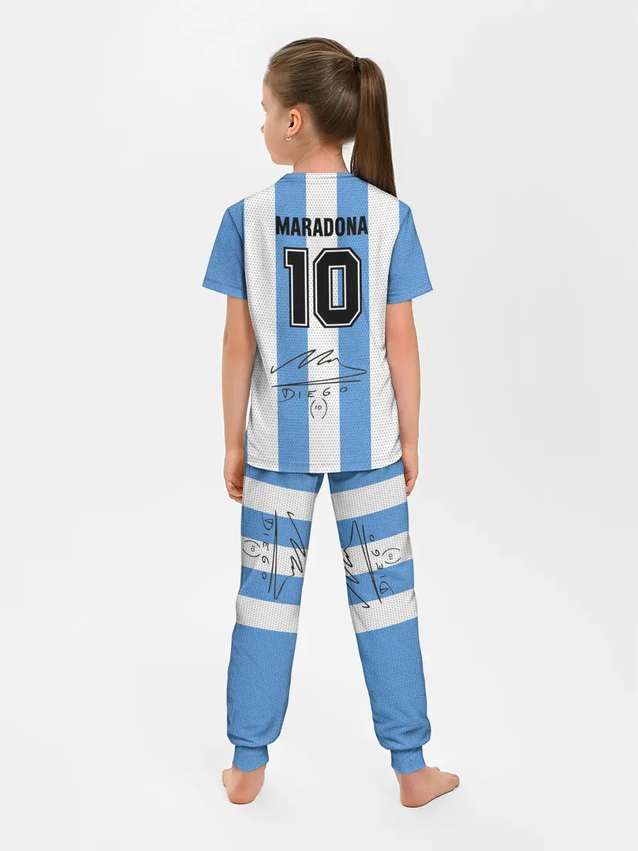 Детская пижама с брюками / Джерси Марадоны с автографом