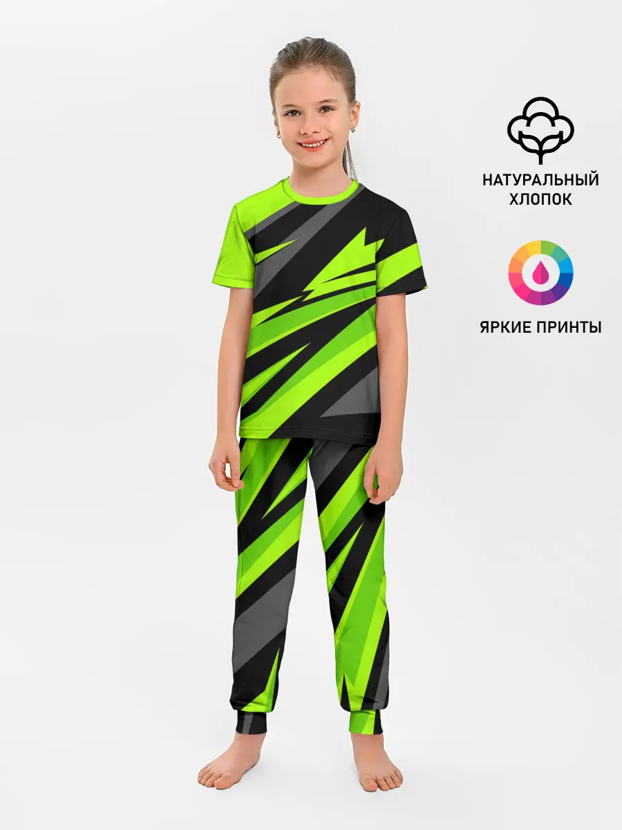 Детская пижама с брюками / Форма для фитнеса