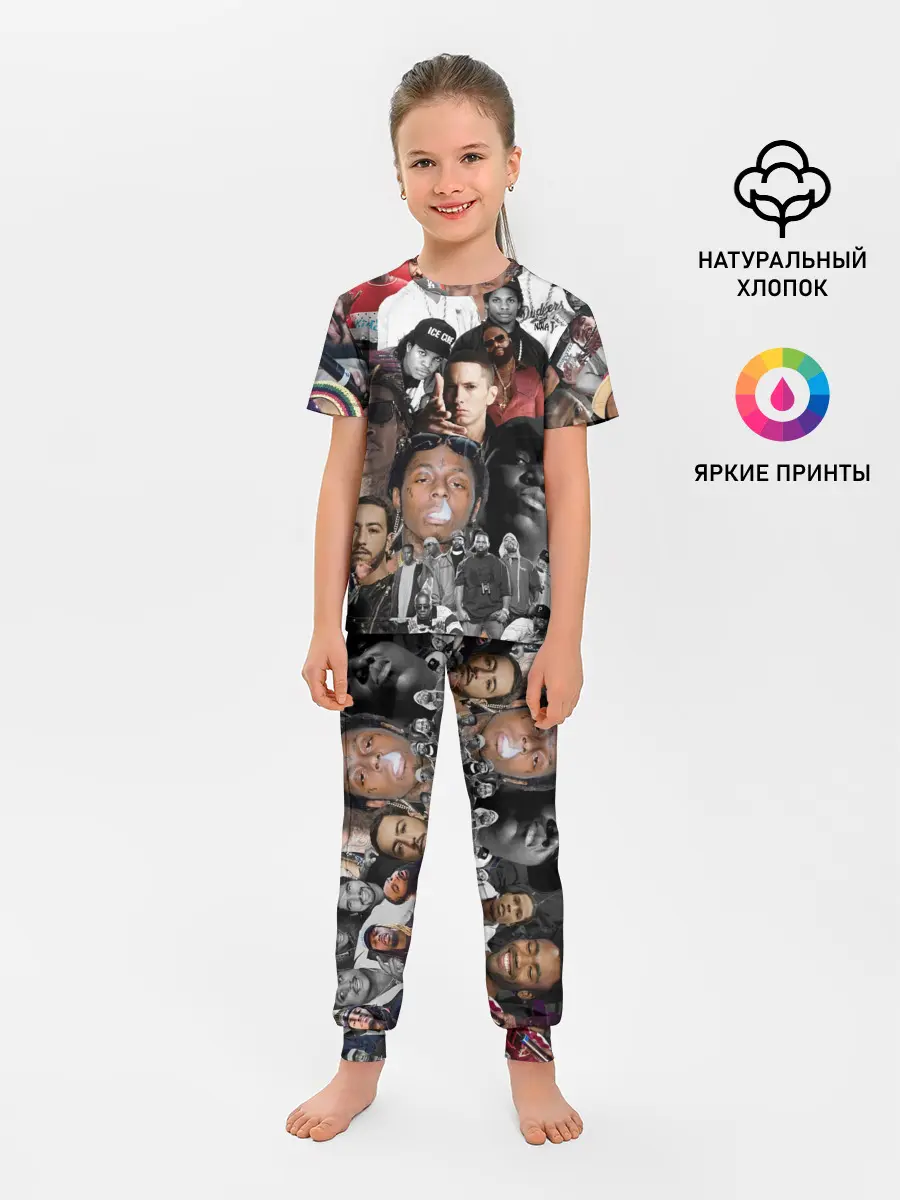 Детская пижама с брюками / Рэп-Коллаж