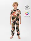 Детская пижама с брюками / Лилии и розы