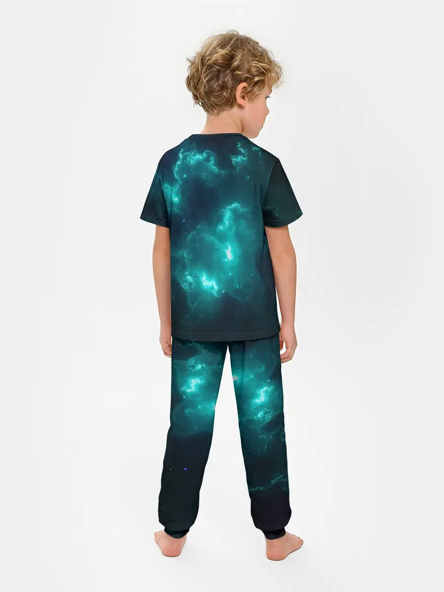 Детская пижама с брюками / НЕОНОВЫЙ КОСМОС | NEON SPACE
