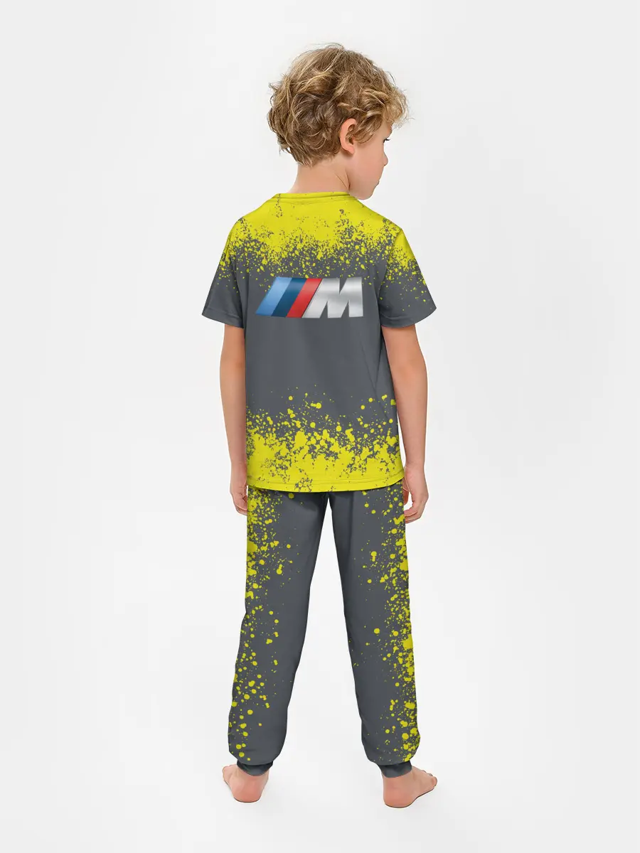 Детская пижама с брюками / БМВ | ЖЕЛТЫЙ ПЕРФОРМАНС