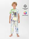 Детская пижама с брюками / Jojo зеленые пятна