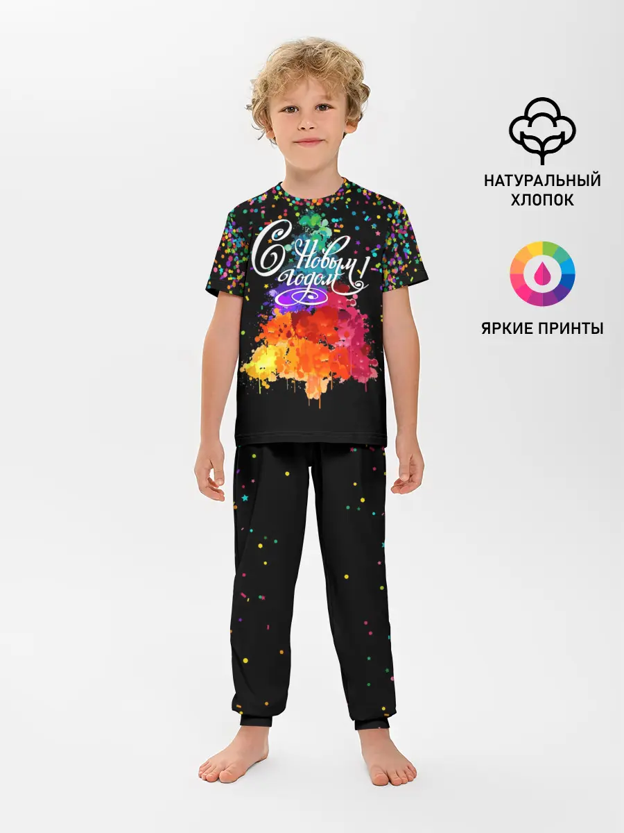Детская пижама с брюками / Ёлка
