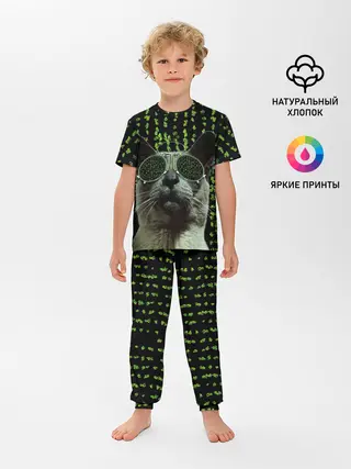 Детская пижама с брюками / КОТ