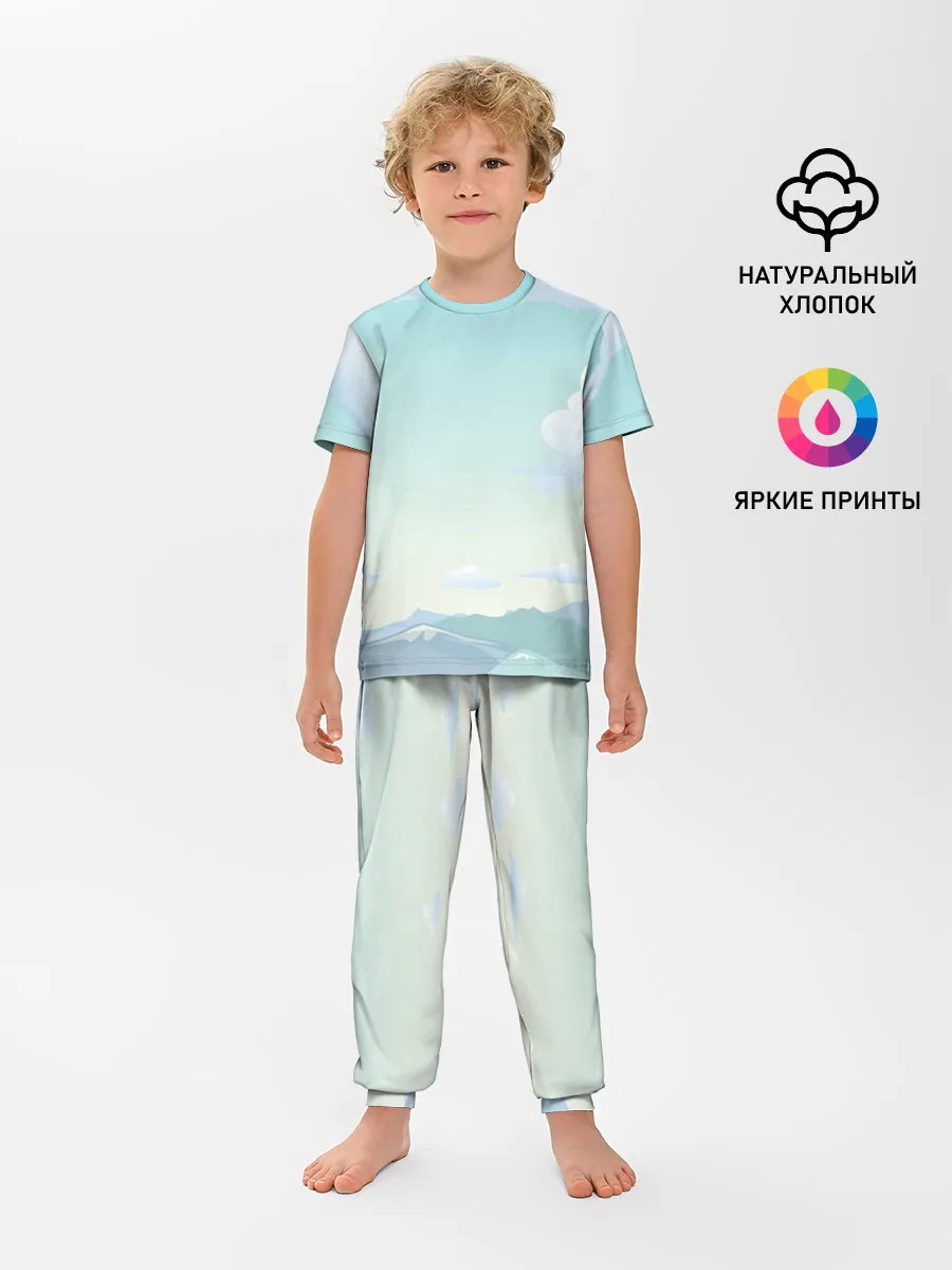 Детская пижама с брюками / Чистая природа