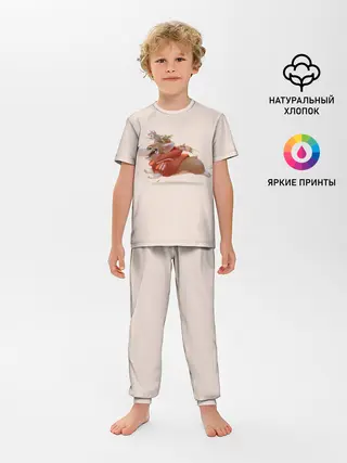 Детская пижама с брюками / КОРГИ И МЫШАТА