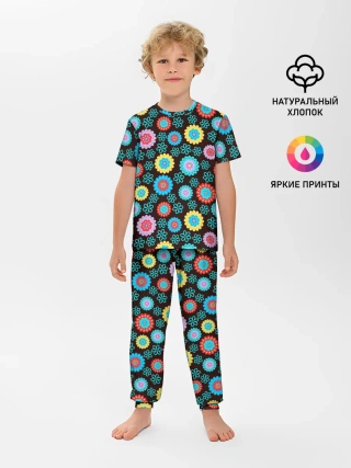 Детская пижама с брюками / Flоwers