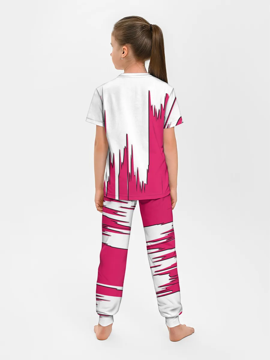 Детская пижама с брюками / Squid Game | among us / Люди в масках,