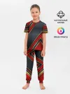 Детская пижама с брюками / Black & Red 3D