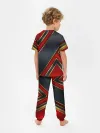 Детская пижама с брюками / Black & Red 3D