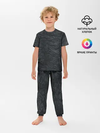 Детская пижама с брюками / Черная Бумага