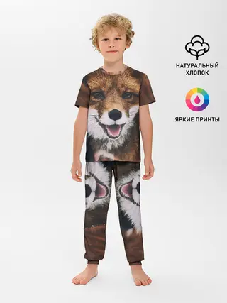 Детская пижама с брюками / Лисичка