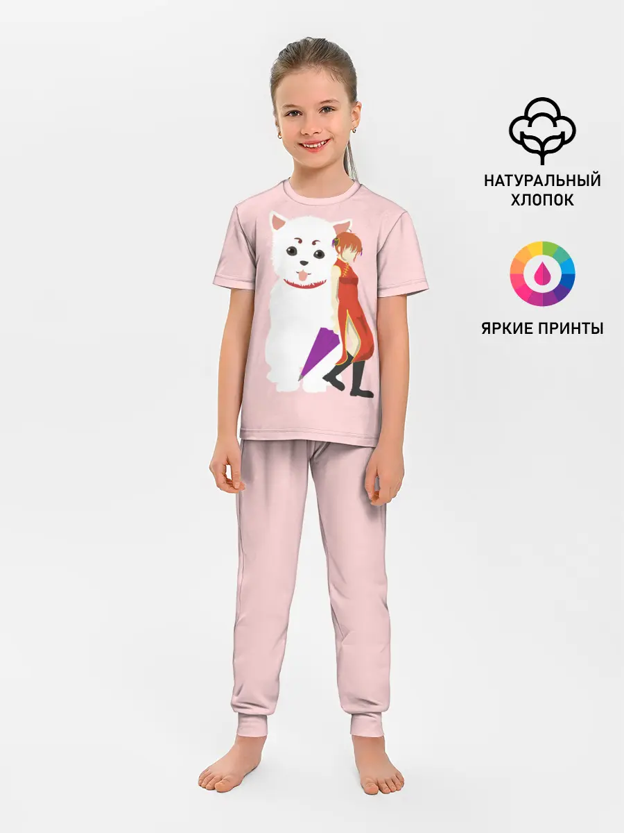 Детская пижама с брюками / Кот Гинтама