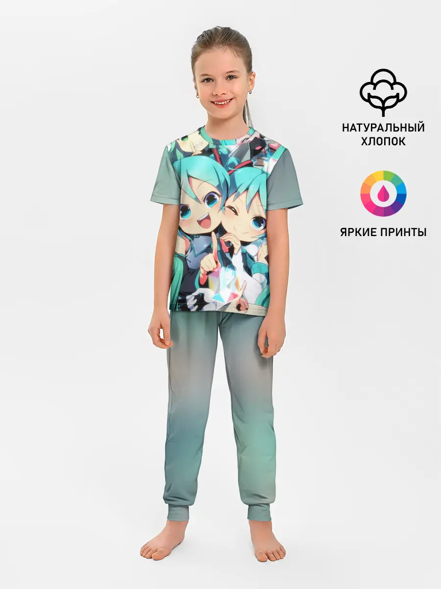 Детская пижама с брюками / Vocaloid