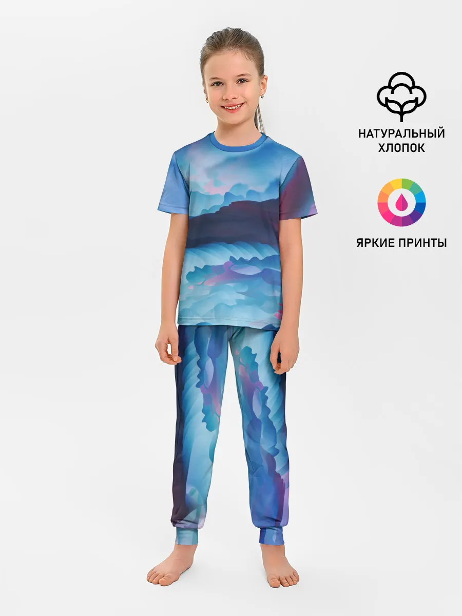 Детская пижама с брюками / Грозовые мазки