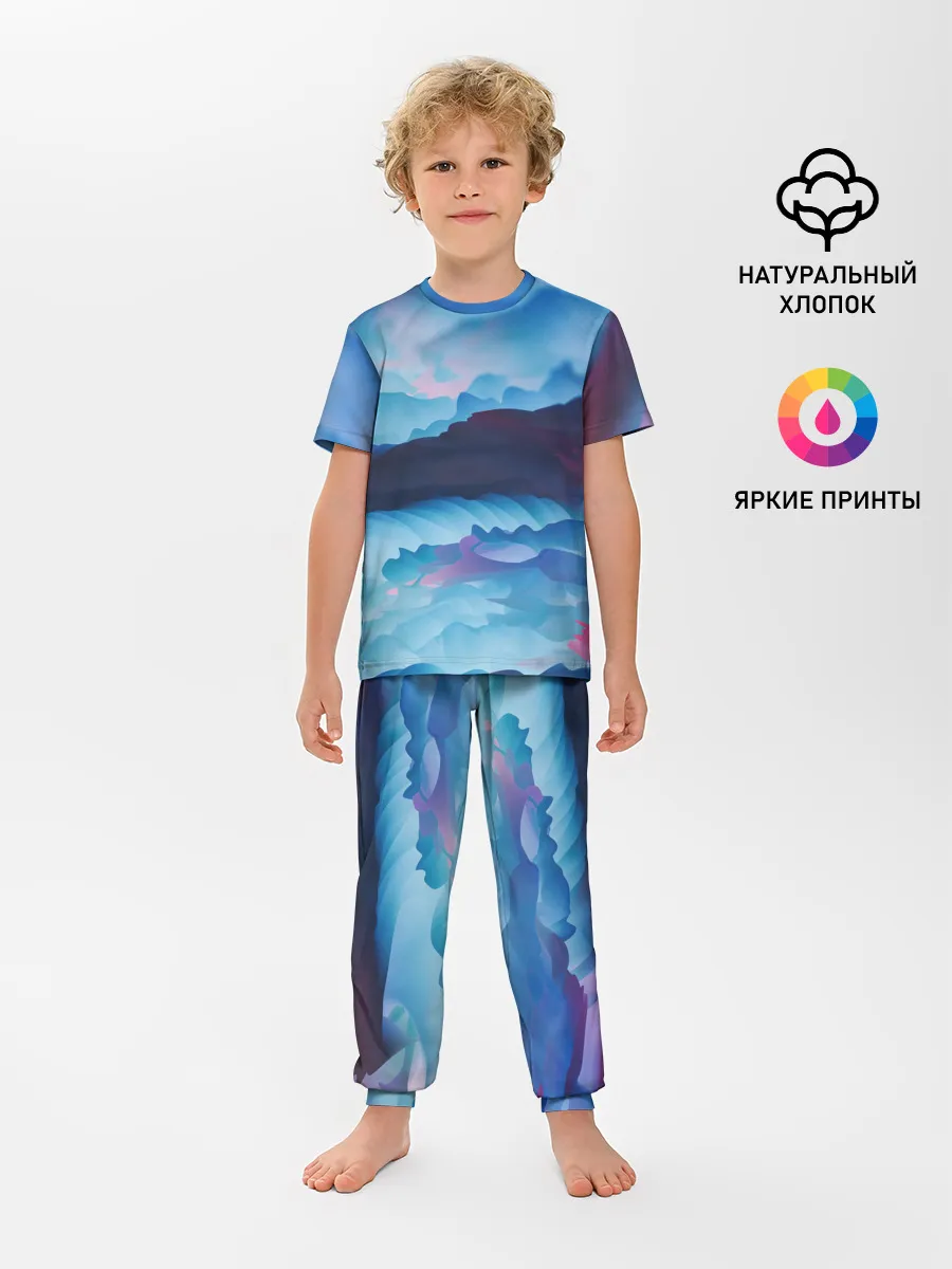 Детская пижама с брюками / Грозовые мазки