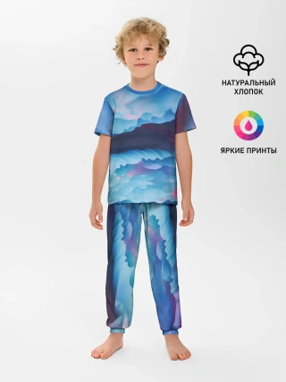 Детская пижама с брюками / Грозовые мазки