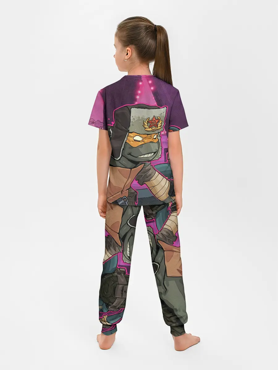 Детская пижама с брюками / ЧЕРЕПАШКА В УШАНКЕ НИНДЗЯ