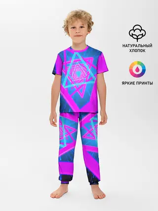 Детская пижама с брюками / MUSIC NEON