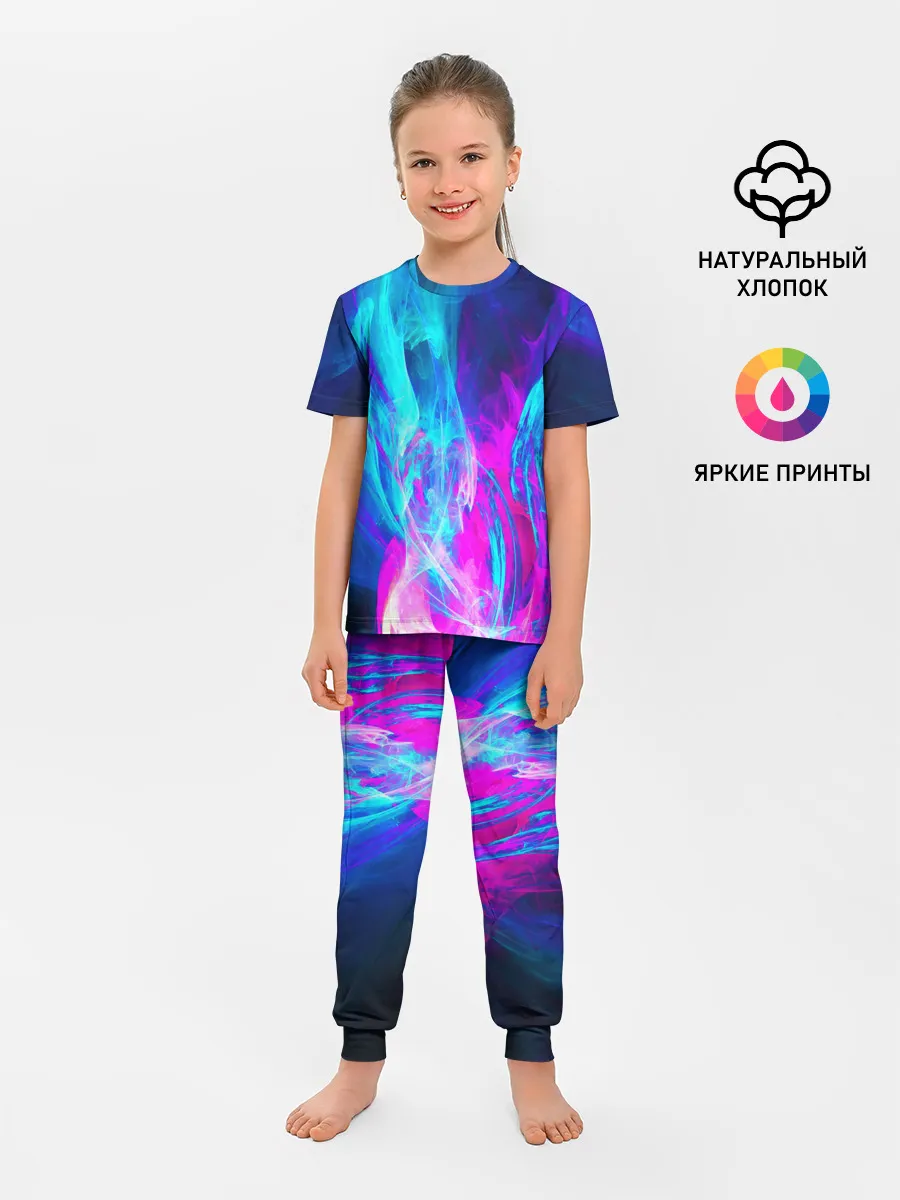 Детская пижама с брюками / НЕОНОВЫЕ КРАСКИ
