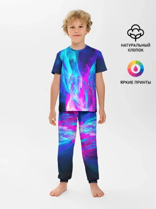 Детская пижама с брюками / НЕОНОВЫЕ КРАСКИ