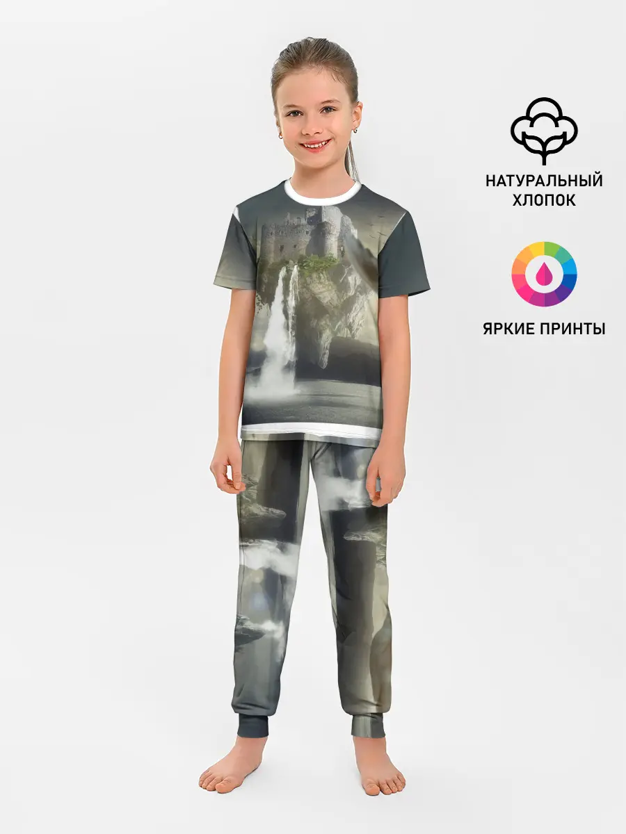 Детская пижама с брюками / Парящий замак