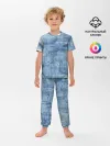 Детская пижама с брюками / Джинсовые мазки