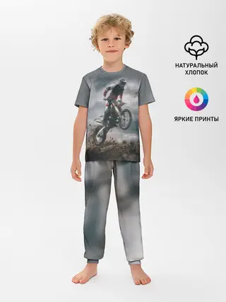 Детская пижама с брюками / МОТОКРОСС КТМ | MOTOCROSS KTM