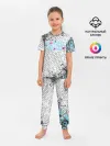 Детская пижама с брюками / Игра в кальмара Неон