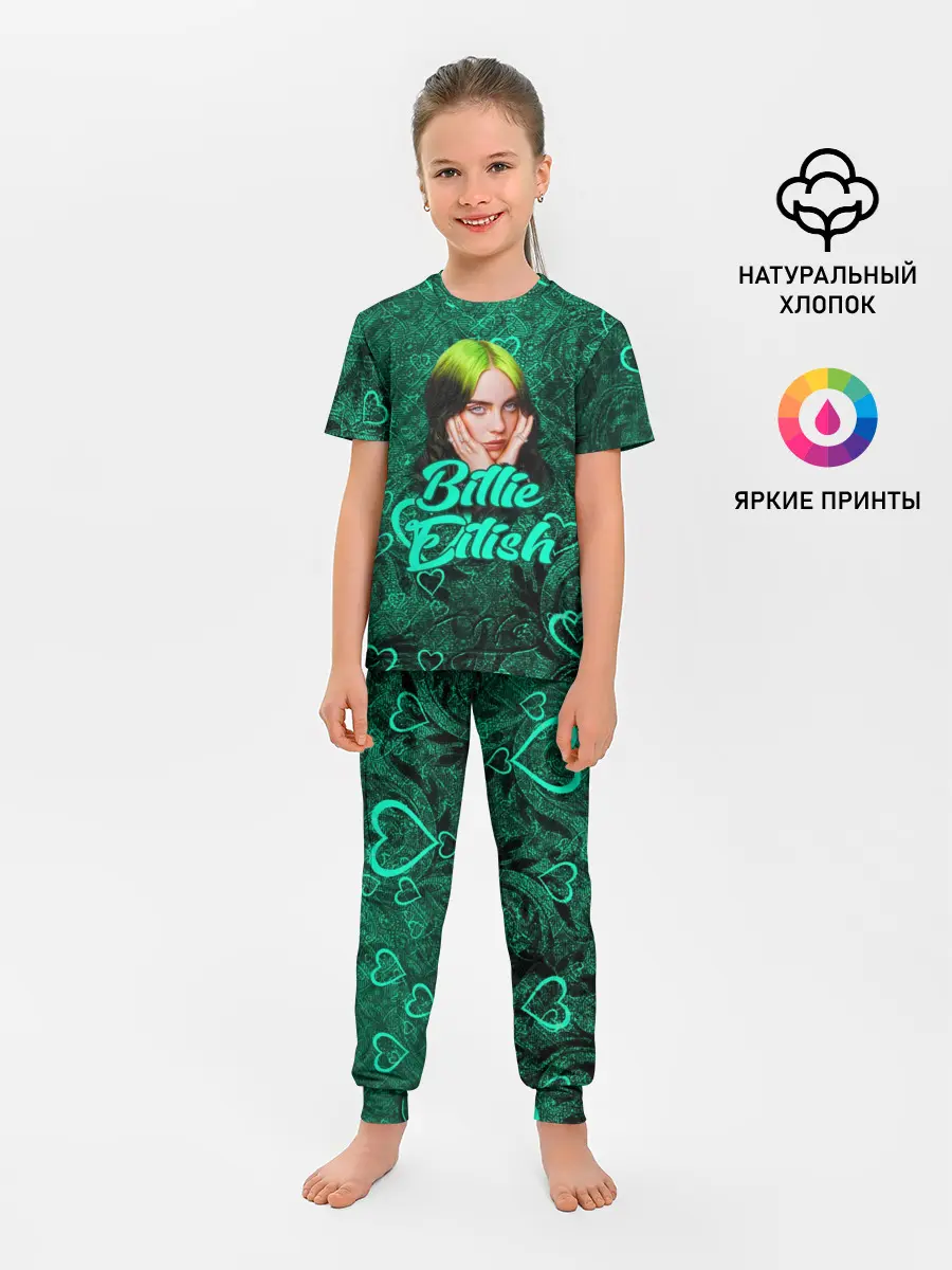 Детская пижама с брюками / Billie Eilish | Билли Айлиш