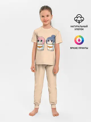 Детская пижама с брюками / Подружки в карри