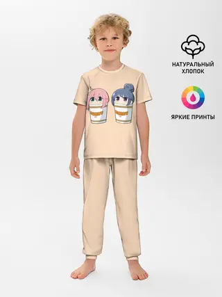 Детская пижама с брюками / Подружки в карри