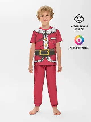 Детская пижама с брюками / Санта