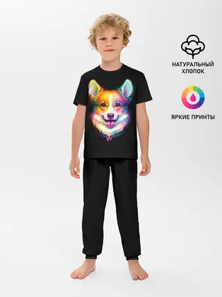 Детская пижама с брюками / Корги