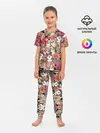 Детская пижама с брюками / Корги & Цветы