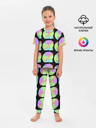 Детская пижама с брюками / Лица